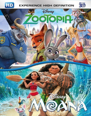 

ZOOTOPIA AND MOANA 3D(3D Blu-ray English)