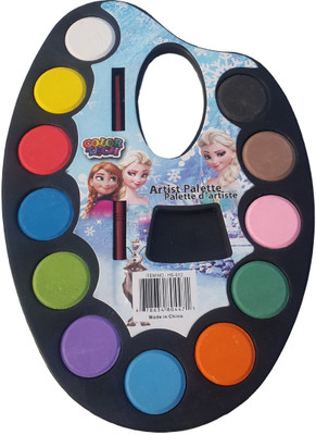 

Abiria Plastic 12 Paint Wells Palettes(Set of 1, Multi Colour)