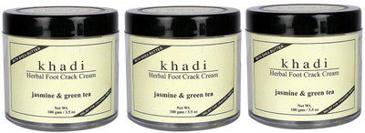 

Khadi Herbal Jasmine & Green Tea Herbal Foot Crack Cream With Sheabutter(300 g, Set of 3)