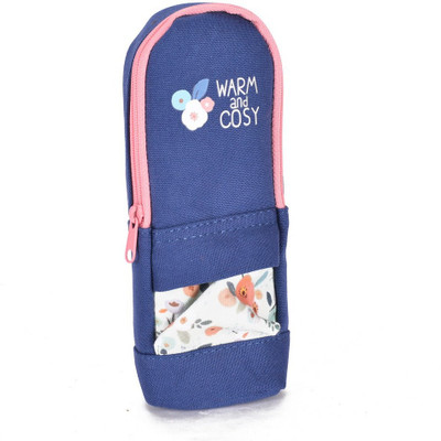 

Enwraps Series NA Art Cloth Pencil Box(Set of 1, Blue)