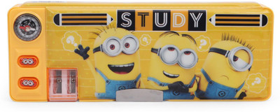 

Minion Minnions Character Art Plastic Pencil Box(Set of 1, Multicolor)