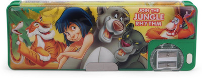 

Disney Jungle book Character Art Plastic Pencil Box(Set of 1, Multicolor)