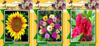 

Airex Sunflower, Portulaca Mixed, and Balsam Seed(20 per packet)