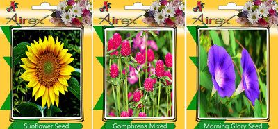 

Airex Sunflower, Gomphrena Mixed, and Morning Glory Seed(25 per packet)