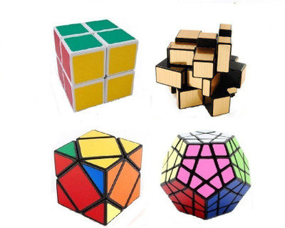 

Mayatra's Shengshou Skewb Cube Black Base, Shengshou 2x2x2 Puzzle Cube White, Shengshou Megaminx Black/White Speed Cube, Shengshou 3x3 Mirror Cube, Gold Puzzle (4 Cubes)(4 Pieces)