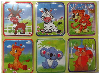 

Hnt Kids Wild animal wooden jigsaw puzzle(25 Pieces)