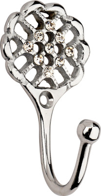 Hobknobs Lattice Chrome Plated Wall Robe/Coat/Clothes and Décor Hook Brass Wall Shelf(Number of Shelves - 1, Silver) Hobknobs Lattice Chrome Plated Wall Robe/Coat/Clothes and Décor Hook Brass Wall Shelf(Number of Shelves - 1, Silver)