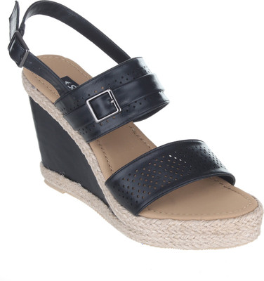 Sherrif Shoes Women BLACK Wedges