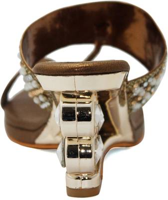 Shaagun Women Bronz Heels