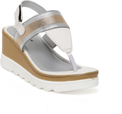 

Bruno Manetti Women White::Grey Heels
