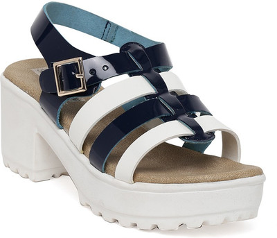 

Bruno Manetti Women Blue::White Sandals