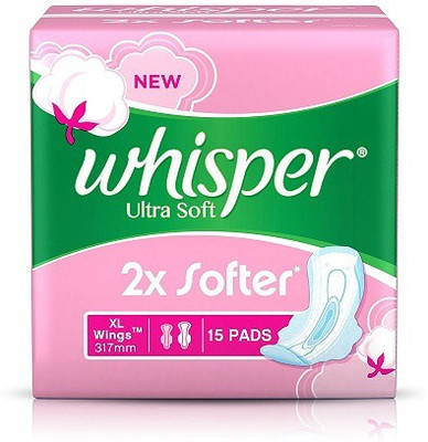 

Whisper Ultra Soft - XL Wings Sanitary Pad(Pack of 15)