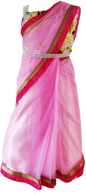 

Angel Wears Self Design Fashion Net Saree(Pink