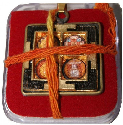 DivyaMantra Divya Mantra Shri Mahalakshmi Yantra Showpiece - 0.5 cm(Brass, Multicolor) available at flipkart for Rs.575