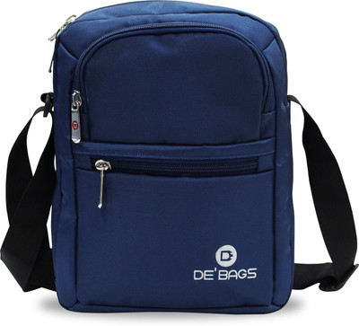 

De' Bags Men & Women Sports Blue Nylon Sling Bag