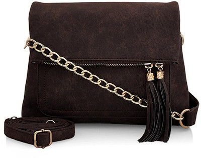 

Vogice Women Casual Brown PU Sling Bag