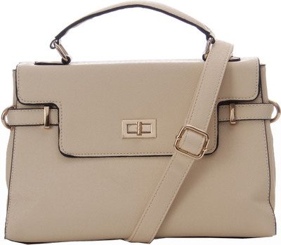 

GLAM DIVA Women Formal Beige PU Hand-held Bag