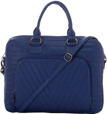 

GLAM DIVA Women Formal Blue PU Hand-held Bag