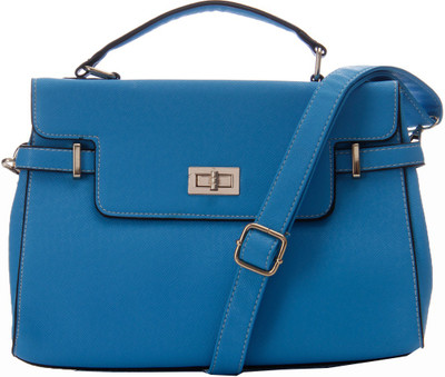 

GLAM DIVA Women Formal Blue PU Hand-held Bag