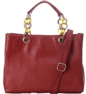 

GLAM DIVA Women Casual Red PU Hand-held Bag