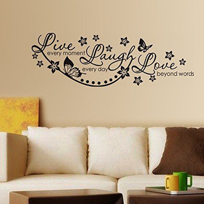 

Shrih  'Live Laugh and Love Family' Wall Sticker(Pack of 1, Black