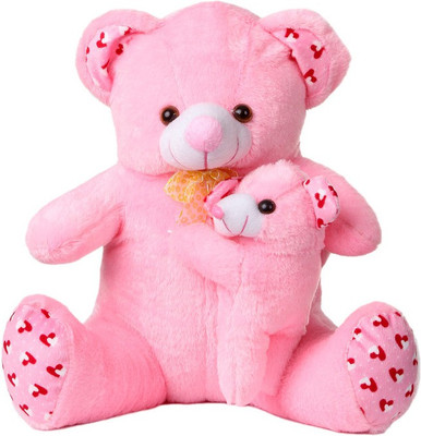 

Deals India Deals India Pink mother and Baby Teddy - 45 cm (45X35X20) - 45 cm(Pink)