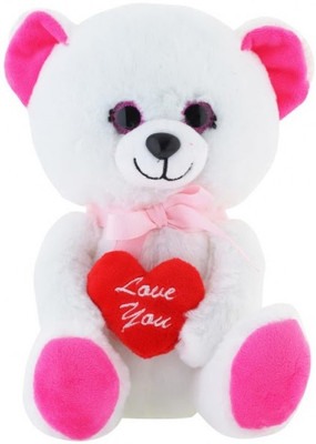 Jungly World Jungly world Valentine 33 cm White, Pink Jungly World Teddy Bears