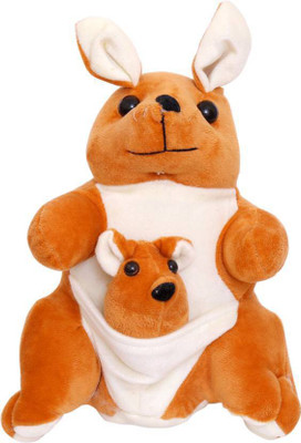 

MIsheema Creations Sweet Kangaroo with Baby - 30 cm(Light Brown, White)