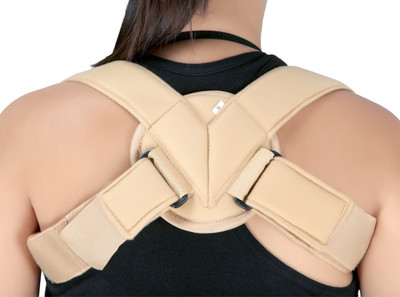 Modern Meek Clavicle Brace Back Support (XL, Beige)
