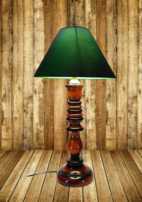 

Woodly Plain Green Table Lamp(45 cm, Green)