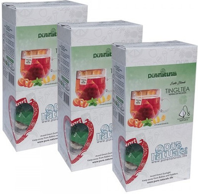 

Purenaturals Dip Infusion Tingltea - 6 Tea Bag- Set of 3 Cardamom Infusion Tea Pouch(45 g)