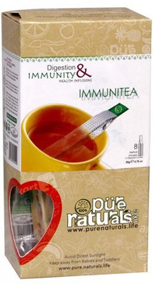 

Purenaturals Infusion Immunitea - 8 Tea Stick Cardamom Infusion Tea Pouch(20 g)
