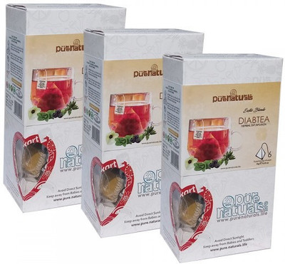 

Purenaturals Dip Infusion Diabtea - 6 Tea Bag- Set of 3 Cardamom Infusion Tea Pouch(45 g)