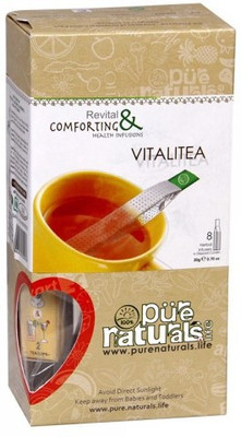 

Purenaturals Infusion Vitalitea - 8 Tea Stick Cardamom Infusion Tea Pouch(20 g)