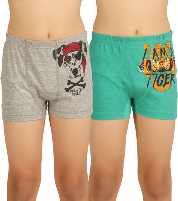 

RAA Boys Trunks, Green;grey melange