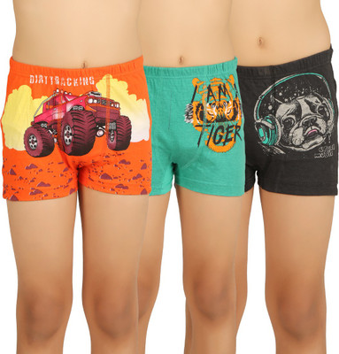 

RAA Boys Trunks, Charcoal melange;flame;green
