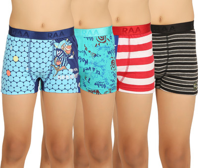 

RAA Boys Trunks, Purple;red;sea blue;y/d strips