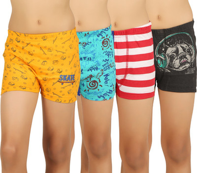 

RAA Boys Trunks, Charcoal melange;mustard yellow;red;sea blue