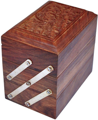 

Desi Karigar Jewellery Box Jewellery Vanity Box(Brown)