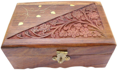 

Desi Karigar Jewellery Box Jewellery Vanity Box(Brown)