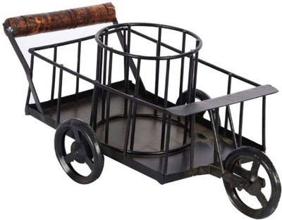 

Desi Karigar Iron Trolley(Black)
