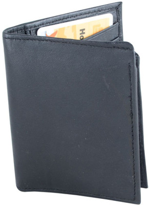 

Holboro Men Black Genuine Leather Wallet(7 Card Slots)