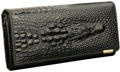 

BigBeam Women Black Genuine Leather, Denim Wallet(6 Card Slots)