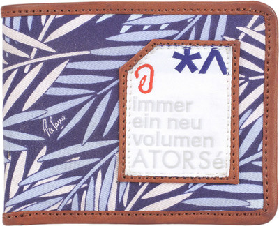 

Atorse Men Blue Fabric Wallet(8 Card Slots), Light blue