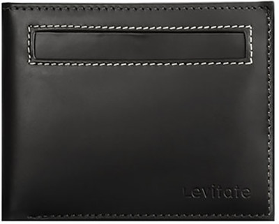 

Levitate Men Black Genuine Leather Wallet(7 Card Slots), Dark brown