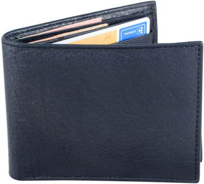 

Holboro Men Black Genuine Leather Wallet(9 Card Slots)