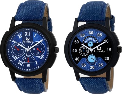 Armado AR-1312 Two Watches Stylish Combo Analog Watch  - For Men   Watches  (Armado)