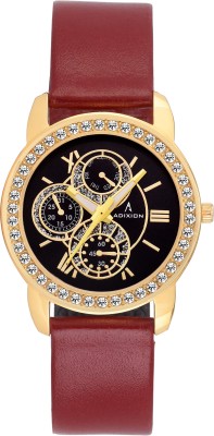Adixion 9743YM01 New Series Genuine Leather Watch with Chronograph Pattern Analog Watch  - For Women   Watches  (Adixion)