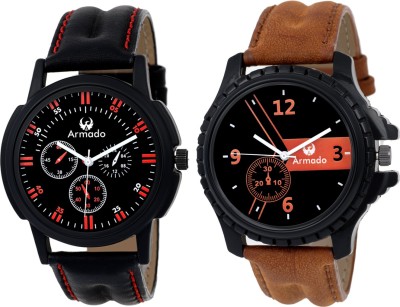 Armado AR-1461 Unique Combo of 2 Watches Modish Analog Watch  - For Men   Watches  (Armado)