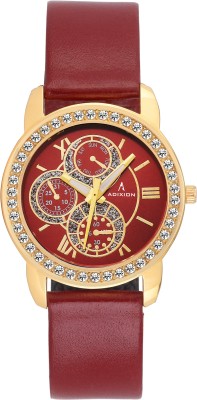 Adixion 9743YL08 New Series Genuine Leather Watch with Chronograph Pattern Analog Watch  - For Women   Watches  (Adixion)